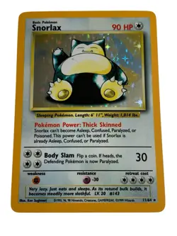 Vintage 1999 Pokemon *SNORLAX* #11/64 Jungle Set HOLO Rare! Unlimited! WOTC LP! - Image 1