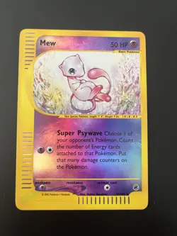 Pokemon Mew 019/165 Expedition Base Set Reverse Holo - Image 1