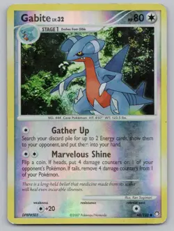 Gabite 48/123 Uncommon Mysterious Treasures Pokemon Reverse Holo MP - Image 1