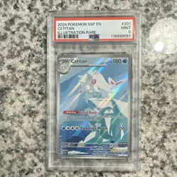 Pokemon Cetitan 201/191 Sv08 Surging Sparks Illustration Rare Holo PSA 9 2024 - Image 1
