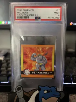 Vintage 1999 POKEMON Sticker Series 1 Machine- PSA 9 - Image 1