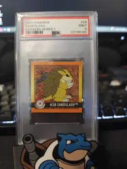 1999 Pokemon Artbox Sticker Series 1 Sandlash-PSA 9 - Image 1