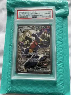 Pokemon TCG - Cynthia’s Garchomp EX 232/182 - Destined Rivals - SIR - PSA 10 - Image 1