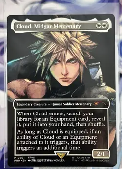 Cloud, Midgar Mercenary Pro Tour Las Vegas Promo MTG Final Fantasy Non Foil - Image 1