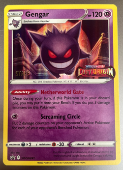STAFF Gengar Prerelease Lost Origin SWSH241 Pokemon Holo Promo 2022 NM MINT - Image 1