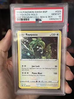 Pokemon TCG Rayquaza Holo SWSH029 PSA 10 Gem MT Sea & Sky Promo - Image 1