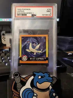 1999 Pokemon Artbox Sticker Series 1 Lapras- PSA 9 - Image 1