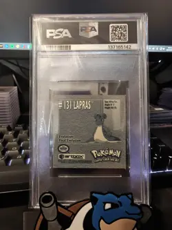 1999 Pokemon Artbox Sticker Series 1 Lapras- PSA 9 - Image 2