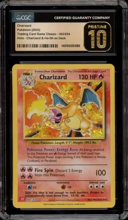 Pokemon Charizard Classic Charizard & Ho-Oh ex Deck Holo #003 CGC 10 Pristine - Image 1