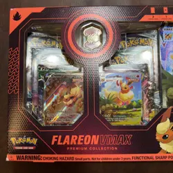 Pokemon TCG: Eevee Evolution FLAREON VMAX Premium Collection - New SEALED 820650101618 - Image 3