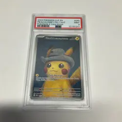 2023 Pokemon SVP EN Pokemon X Van Gogh #085 Pikachu With Grey Felt Hat PSA 9 - Image 1