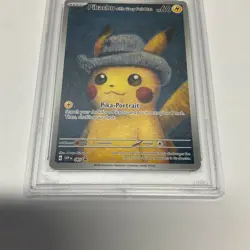 2023 Pokemon SVP EN Pokemon X Van Gogh #085 Pikachu With Grey Felt Hat PSA 9 - Image 3
