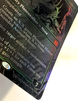 MTG Nissa, Ascended Animist *OIL SLICK FOIL* Phyrexial All Will be One 362 NM - Image 3