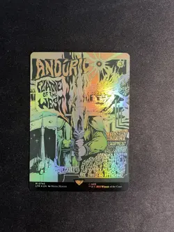 Anduril, Flame of the West Borderless Poster FOIL | LTR | MTG | Near Mint ✨ - Image 3