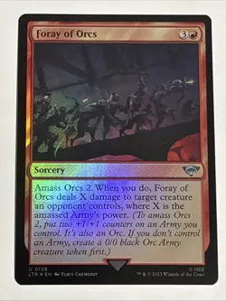 MTG Lord of the Rings Foray of Orcs Foil 0128 NM - Image 1