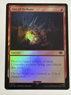 MTG Lord of the Rings Fire of Orthanc Foil 0127 NM - Image 1