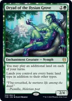 Dryad of the Ilysian Grove Theros Beyond Death MINT pack fresh - Image 1