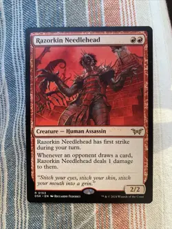 MTG Razorkin Needlehead Duskmourn: House of Horror Regular #153 NM - Image 1