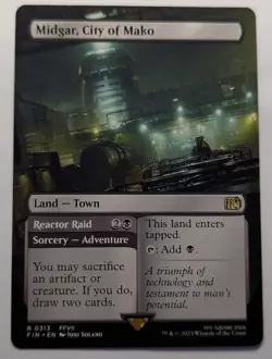 MIDGAR, CITY OF MAKO Borderless - Final Fantasy MTG Magic: the Gathering - Image 1