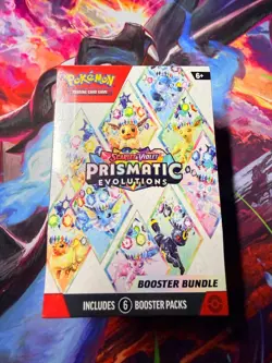 Pokemon Scarlet & Violet Prismatic Evolutions Booster Bundle Box - Image 1