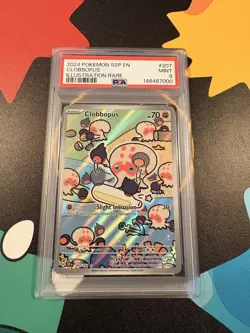 2024 Pokemon Surging Sparks Clobbopus 207/191 IR Mint PSA 9 MINT - Image 1