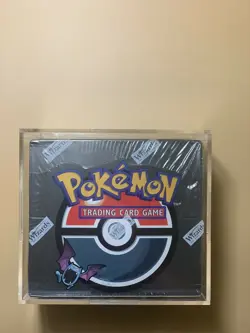 Pokemon Team Rocket Booster Box Factory Sealed With Acrylic Case - Image 1