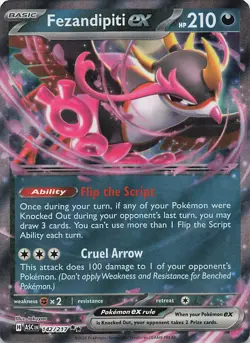 Fezandipiti ex 142/217 Double Rare ME: Ascended Heroes Pokemon Lightly Played - Image 1