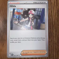 Hilda Normal Uncommon SV: White Flare 084/086 NM Pokemon TCG - Image 1