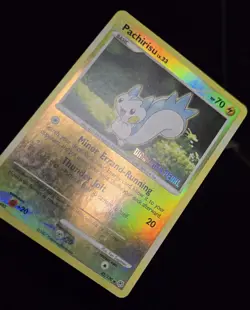 Pokemon TCG - PACHIRISU #35 - STAMPED REVERSE HOLO - BURGER KING PROMO 2007 - MP - Image 2