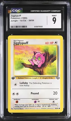 Jigglypuff Pokemon (1999) Jungle - 1st Ed. - 54/64 - Image 1