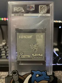 VINTAGE 1999 POKEMON Sticker Series 1 Machamp- PSA 9 Low Pop - Image 2