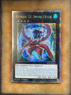 Yugioh Number 32: Shark Drake MP24-EN033 Quarter Century Rare 1st Ed NM - Image 1