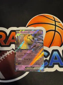 Mimikyu ex SVP 004 Black Star Promos Extended Art Holo Pokemon Trading NM - Image 1