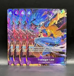 Trafalger Law P-093 Illustration Box Vol. 6 Promo 4x Card Play Set One Piece NM - Image 1
