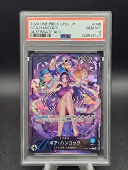 2024 One Piece Japanese OP07 Boa Hancock Leader Alternate Art PSA 10 - Image 1