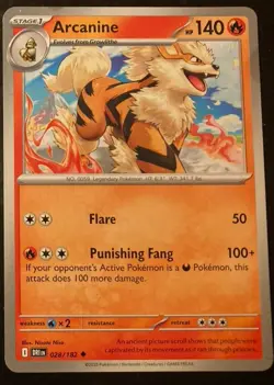 Growlithe 27/182 Rev-Holo | Arcanine 28/182 Uncommon | Pokemon Cards Duo - Image 3