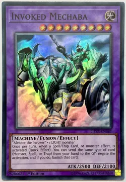SHVA-EN041 Invoked Mechaba - Super Rare 1st Edition Near Mint YuGiOh Card - Image 1