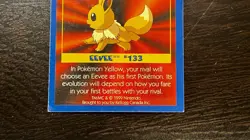 Pokemon: EEVEE #133 [Game Tip Card] - [Kellogg's Canada Cereal Promo (1999)] MP - Image 3