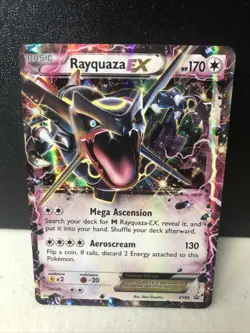 J4 Pokemon TCG Rayquaza - EX XY Black Star Promos Holo Card (XY69) - Image 1