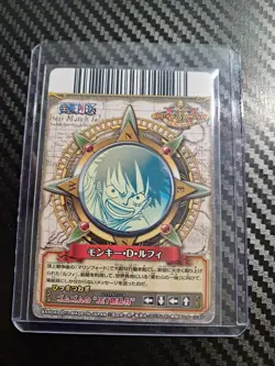 LUFFY One Piece 2011 BANDAI BERRY MATCH MONKEY D LUFFY SR HOLO VINTAGE CARD OP - Image 2