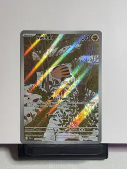 Journey Together Swinub 165/159 Illustration Rare Pokemon Card Holo NM/M - Image 1