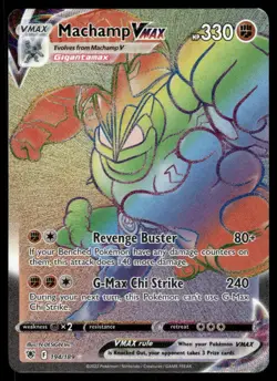 Pokemon Cards Machamp VMAX 194/189 Astral Radiance Rainbow Rare NM - Image 1