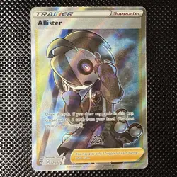 Pokemon TCG Allister Trainer Holo Full Art Rare Card 179/185 Vivid Voltage - Image 1