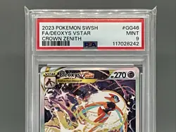 2023 Pokemon Sword And Shield Crown Zenith Fa/Deoxys Vstar Crown Zenith PSA 9 - Image 2