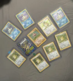 Vintage Pokemon Card Lot WOTC Holo Rare Kangaskhan Lapras Hitmonchan + Digimon - Image 1