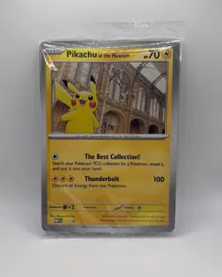 Pokemon TCG Pikachu At The Museum Promo Card - New & Sealed ✅ - Image 1