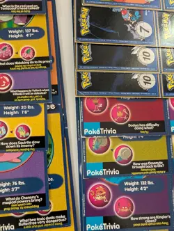 Pokemon Cards Complete Set 1999 Uncut Sheets Burger King 1-20 NM - Image 2