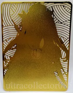 Elf Girl Goddess Story - Anime Waifu bishoujo - Hollow Out Embossed Metal Card - Image 2