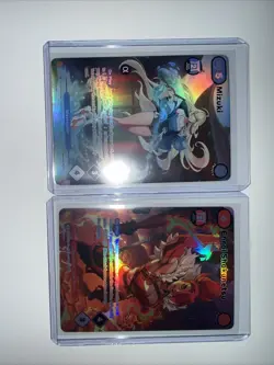 Azuki Trading Card Game Mizuki SR Alpha Card STT02-013 And Enrai AZK01-112 - Image 2