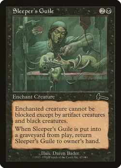 Sleeper's Guile 1x FOIL MTG ULG Urza's Legacy Common Vintage NM black - Image 1